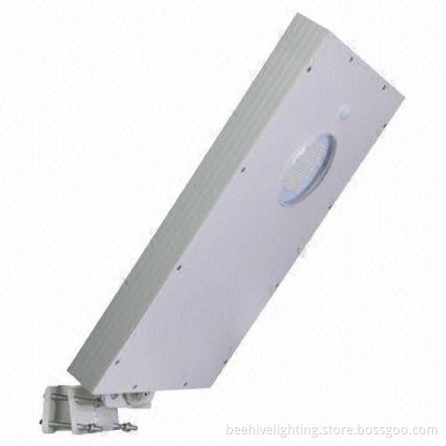 All-in-one integrated solar LED garden light, 12W power, with motion sensor
